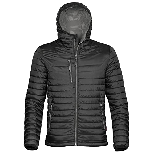 STORMTECH Herren Gravity Thermo Jacke - schwarz/dunkelgrau, Large von Stormtech