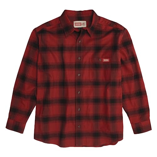 Stormy Kromer Flanellhemd Herren Langarm Button Down Flanell - Rot - Medium von Stormy Kromer