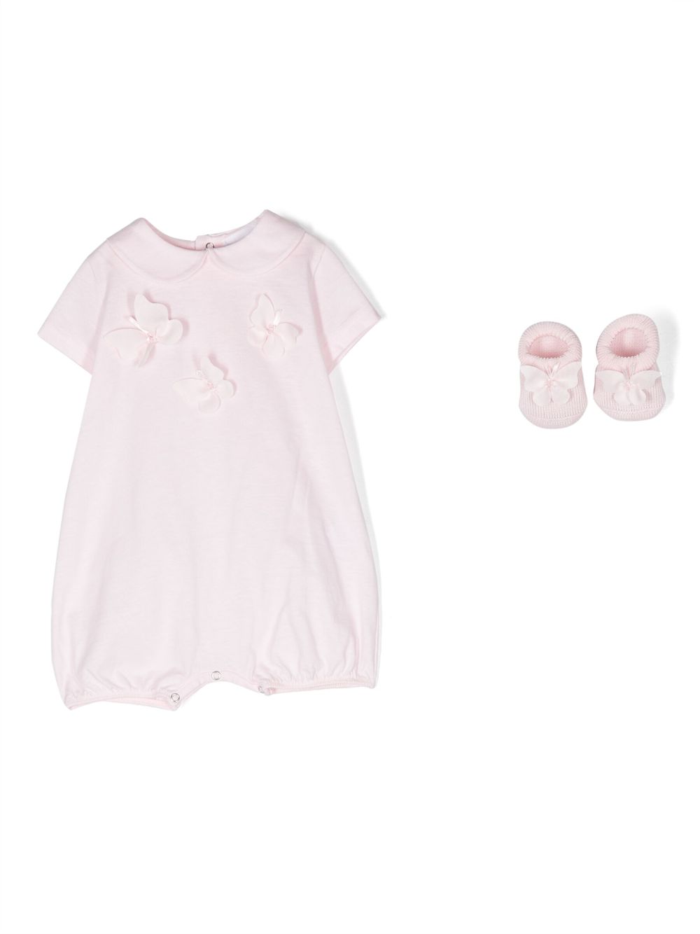 Story Loris Set aus Strampler und Babyschuhen - Rosa von Story Loris