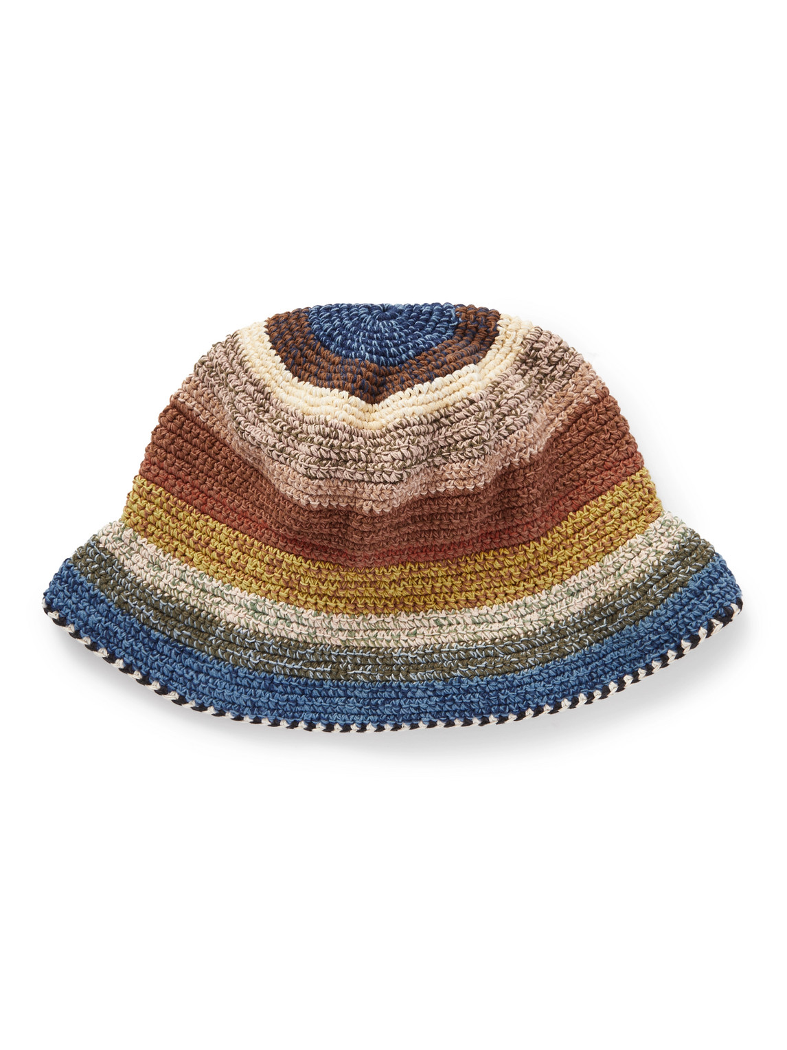 Story Mfg. - Brew Striped Crocheted Organic Cotton Bucket Hat - Men - Multi von Story Mfg.