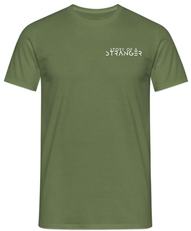 Story Of A Stranger Logo T-Shirt khaki in M von Story Of A Stranger