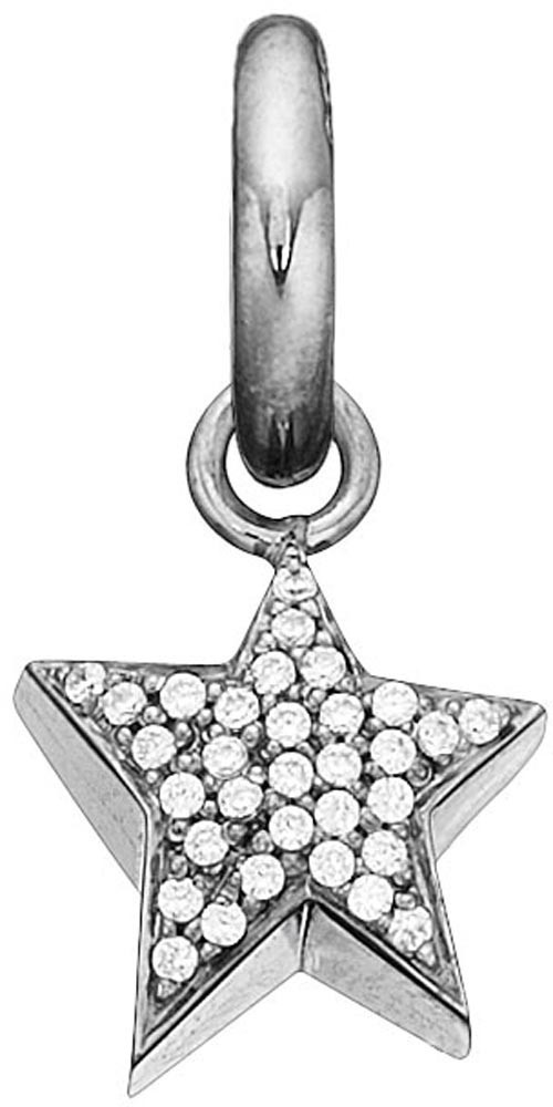 Story Charme AnhÃ¤nger Stern pavÃ© Zirkonia Silber Schwarz Rhodiniert 6208454 gÃ von Story by Kranz & Ziegler