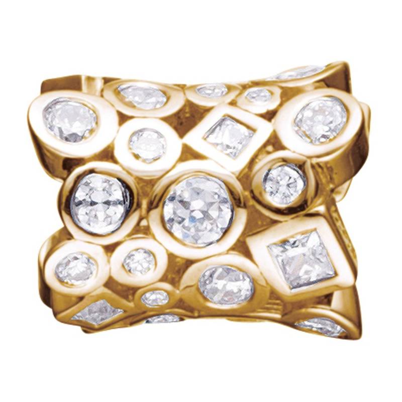 Story Charme Cylinder Zirkonia Silber vergoldet 5208842  günstig kaufen von Story by Kranz & Ziegler