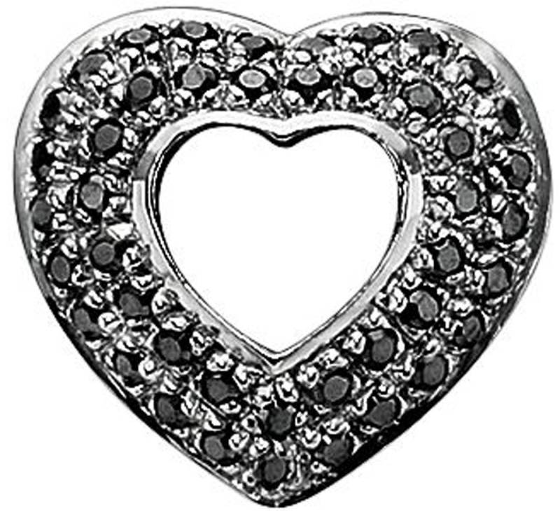 Story Charme Herz pavé Silber Schwarz 6208899 günstig kaufen von Story by Kranz & Ziegler