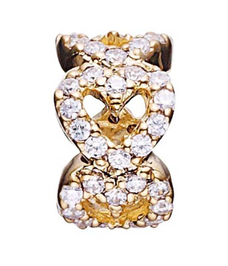 Story Charme Ring Herzen Zirkonia Silber vergoldet 5208196 günstig kaufen von Story by Kranz & Ziegler