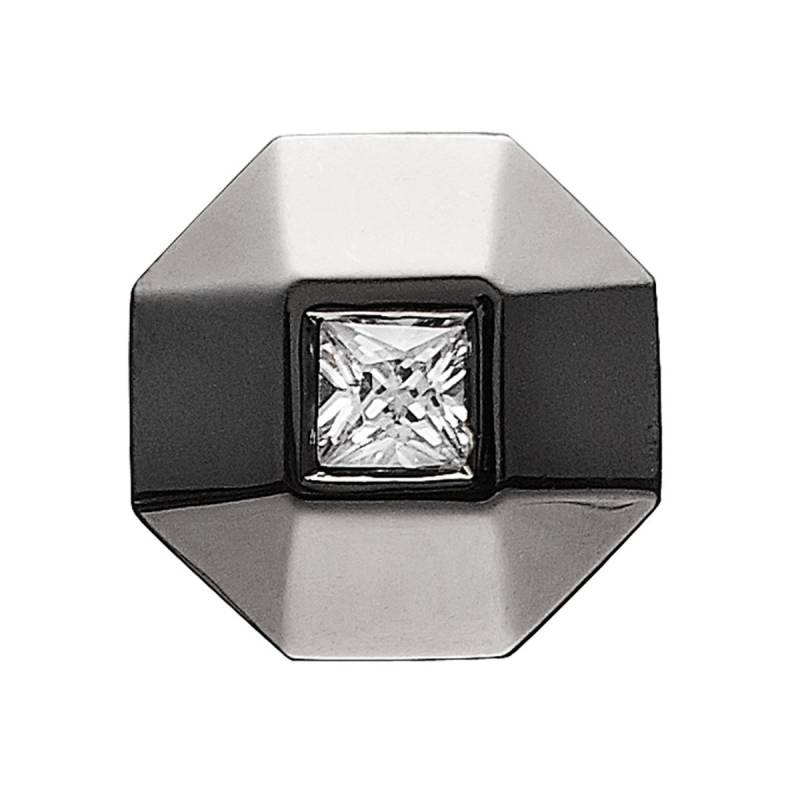 Story Charme Ring Knopf Zirkonia Silber Schwarz 6208127 günstig kaufen von Story by Kranz & Ziegler