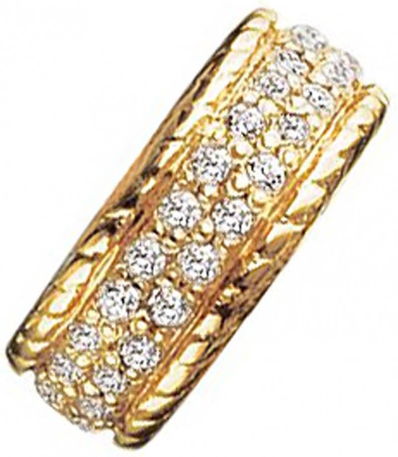 Story Charme Ring Zirkonia Silber vergoldet 5208579 günstig kaufen von Story by Kranz & Ziegler