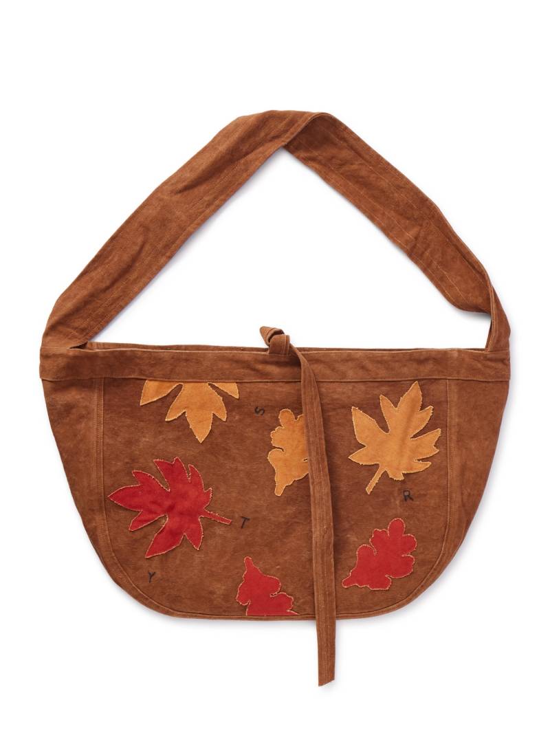 Story mfg. - Big Shop Logo-Embroidered Appliquéd Cotton-Canvas Tote Bag - Men - Brown von Story mfg.