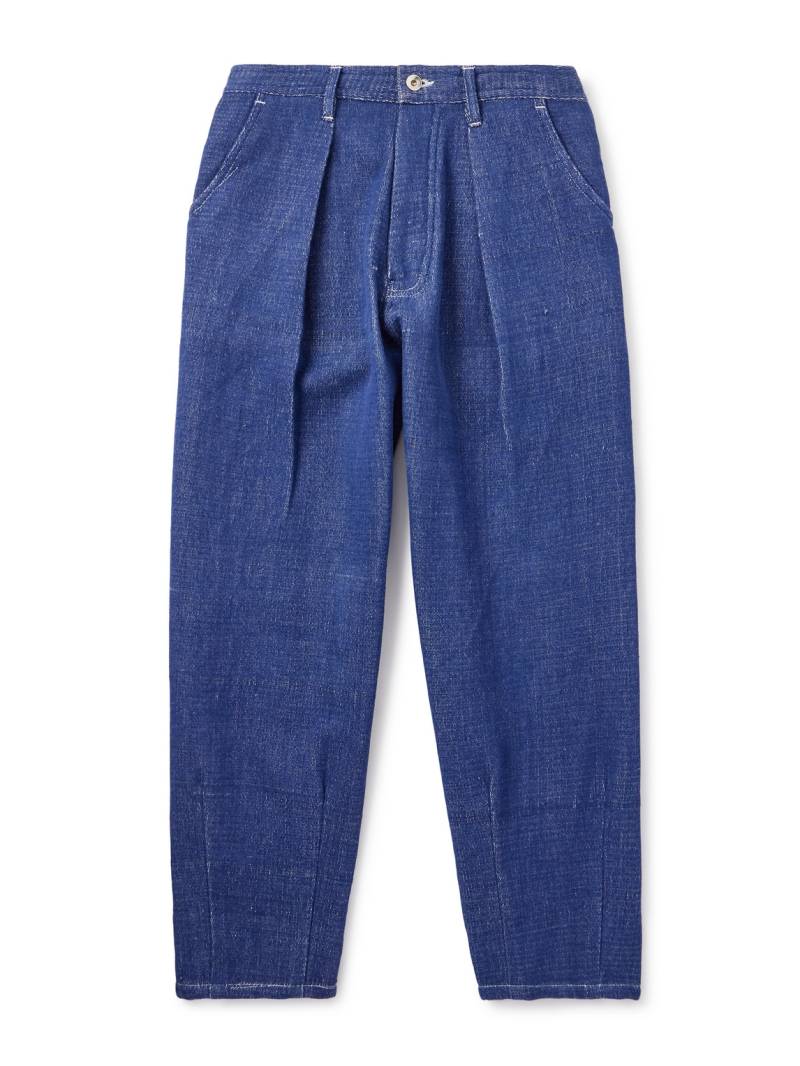 Story mfg. - Lush Wide-Leg Pleated Organic Jeans - Men - Blue - S von Story mfg.