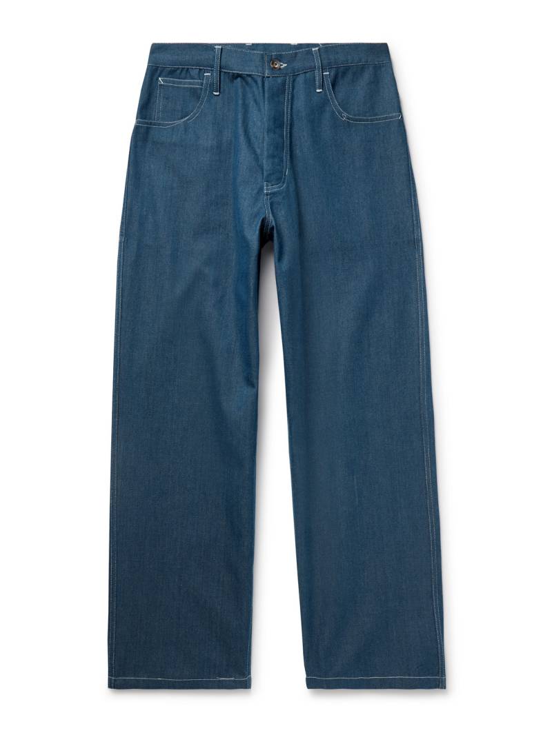 Story mfg. - Poetry Wide-Leg Organic Jeans - Men - Blue - M von Story mfg.