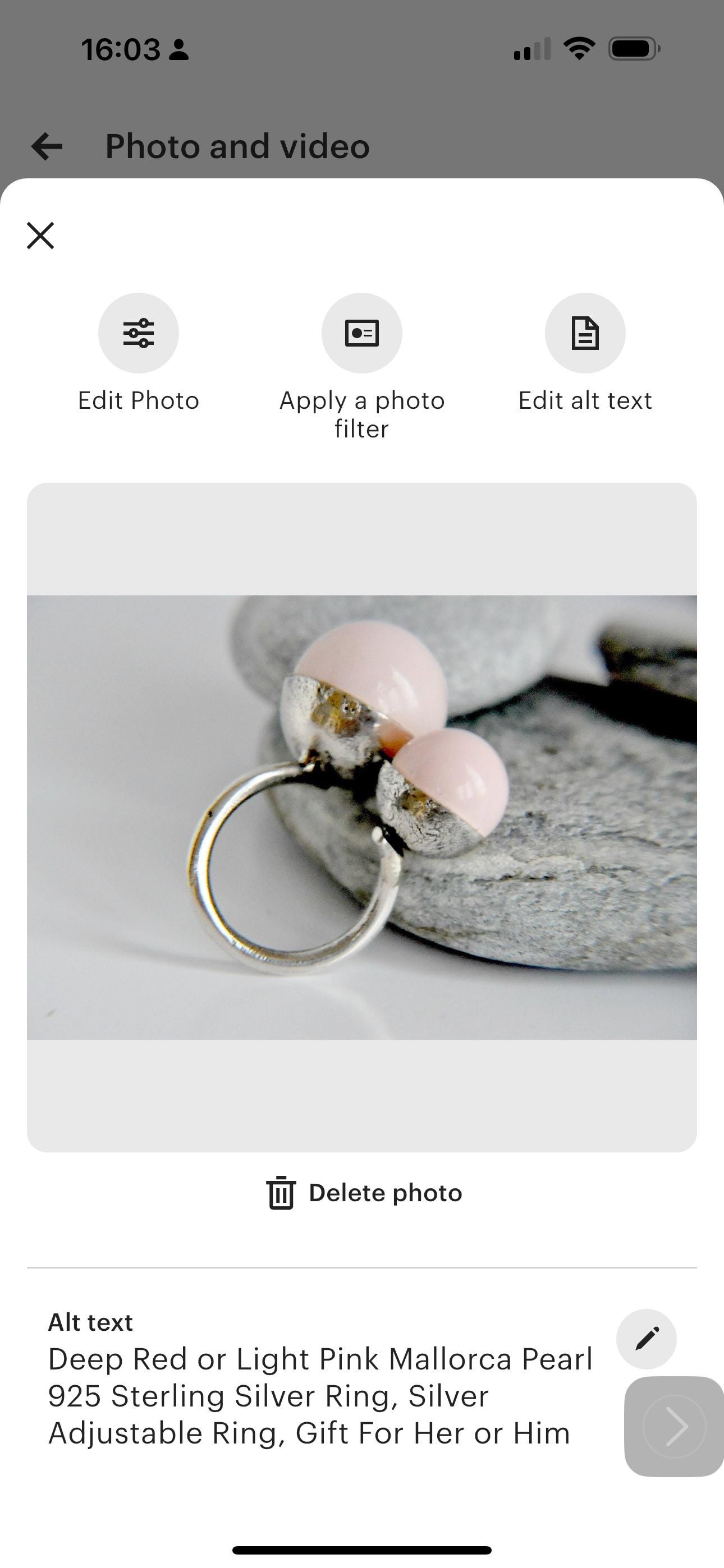 Mallorca-Perlenring, Verstellbar Aus Silber 925 von StoryBijou