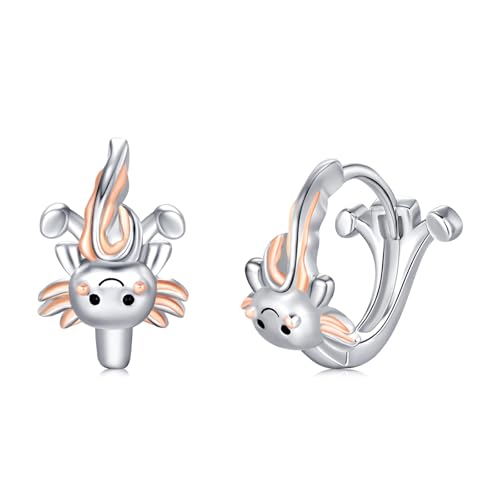 StoryEtain Axolotl Ohrringe Silber 925 Axolotl Ohrringe Creolen Axolotl Schmuck Geschenke für Frauen Mädchen Tochter… von StoryEtain