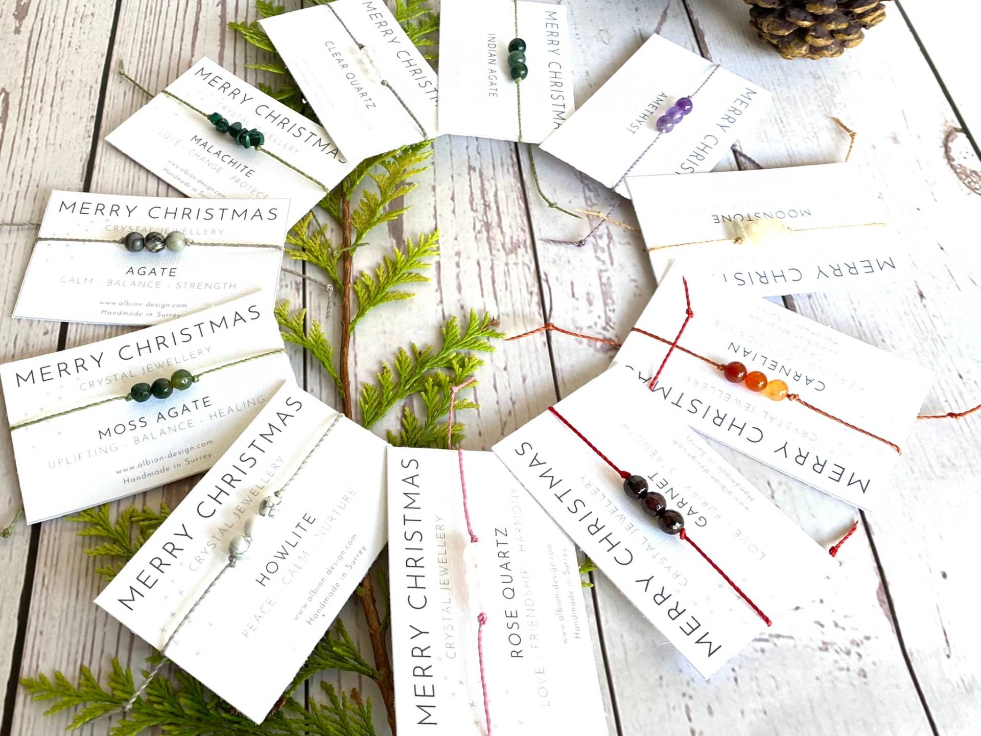 Kristall Adventskalender Armbänder 24 Verstellbare Edelstein Geschenke Kristall Adventskalender Armbänder 24 Verstellbare Edelstein Geschenke von StosaDesigns