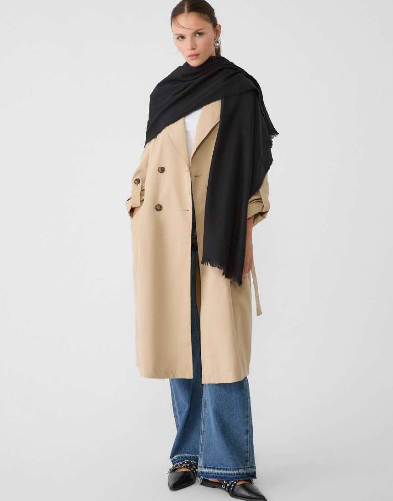 Stradivarius - Basic-Schal in Schwarz von Stradivarius