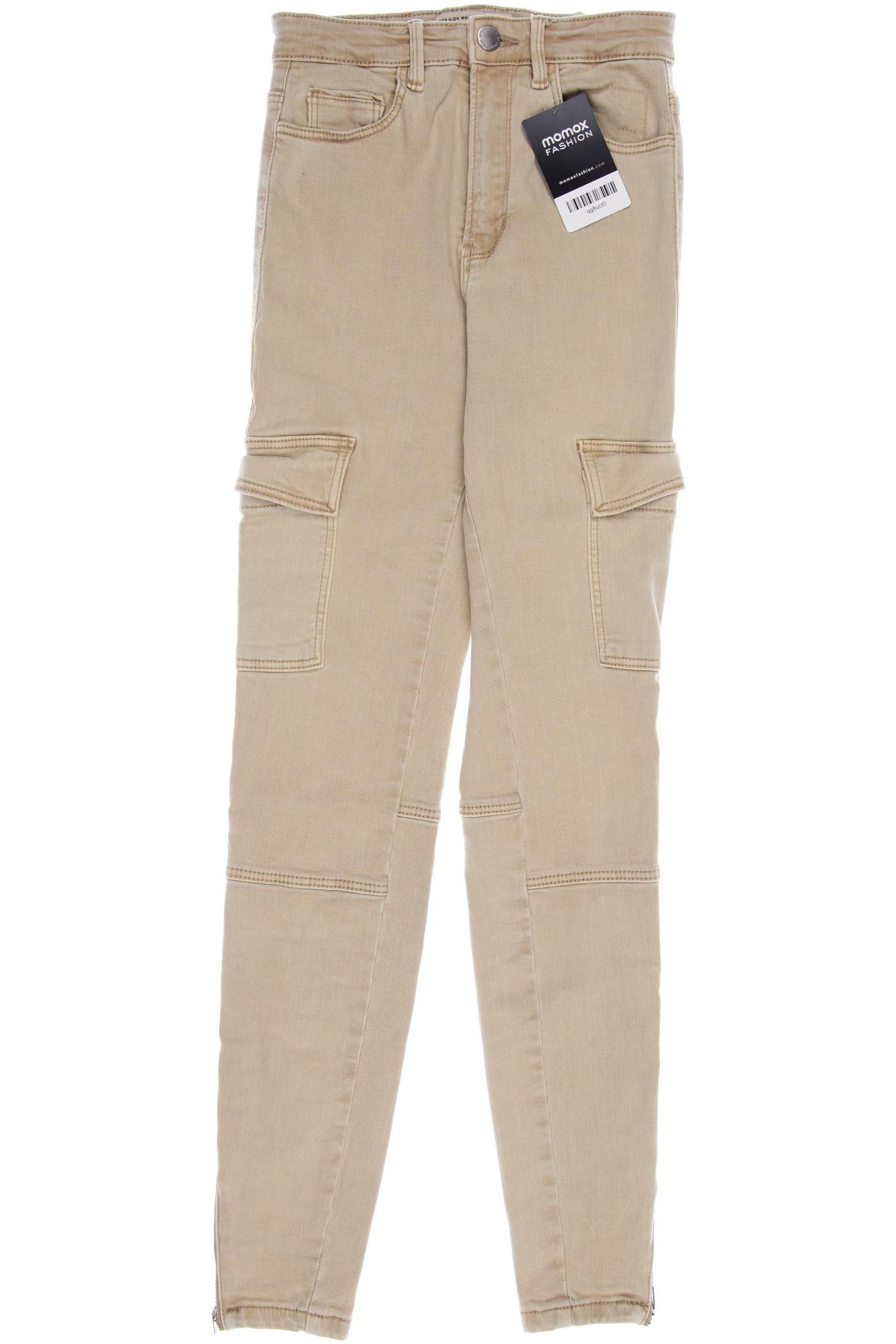 Stradivarius Damen Jeans, beige von Stradivarius