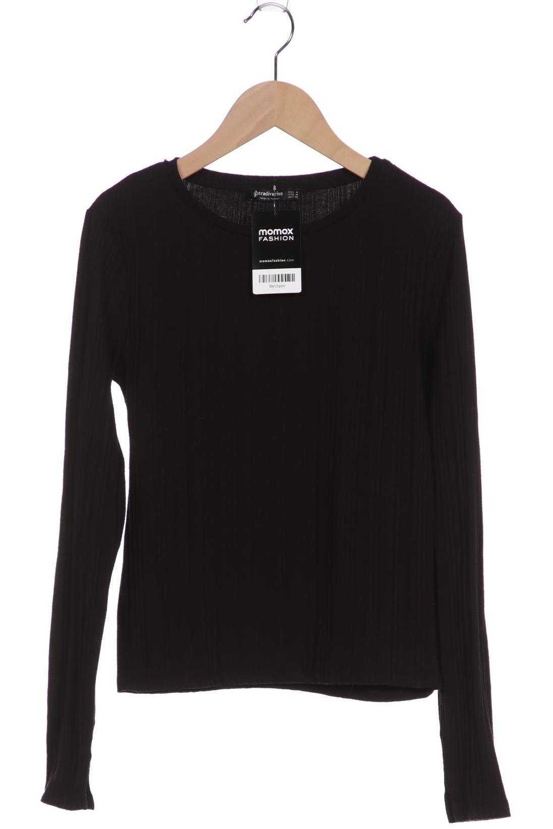 Stradivarius Damen Langarmshirt, schwarz von Stradivarius