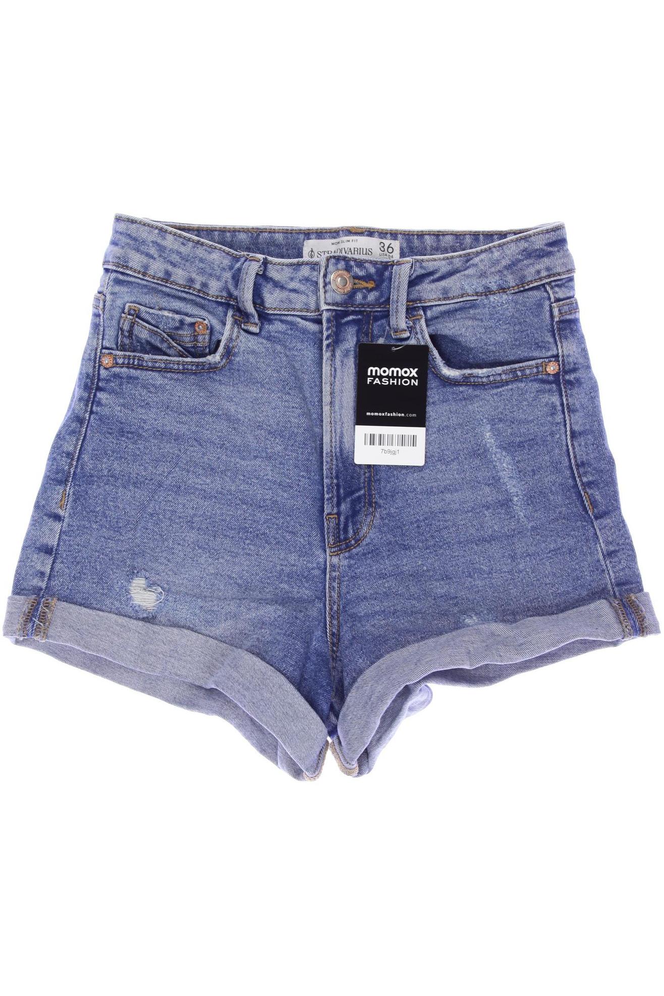 Stradivarius Damen Shorts, blau von Stradivarius