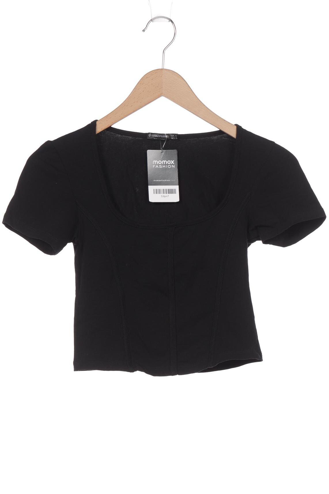 Stradivarius Damen T-Shirt, schwarz von Stradivarius