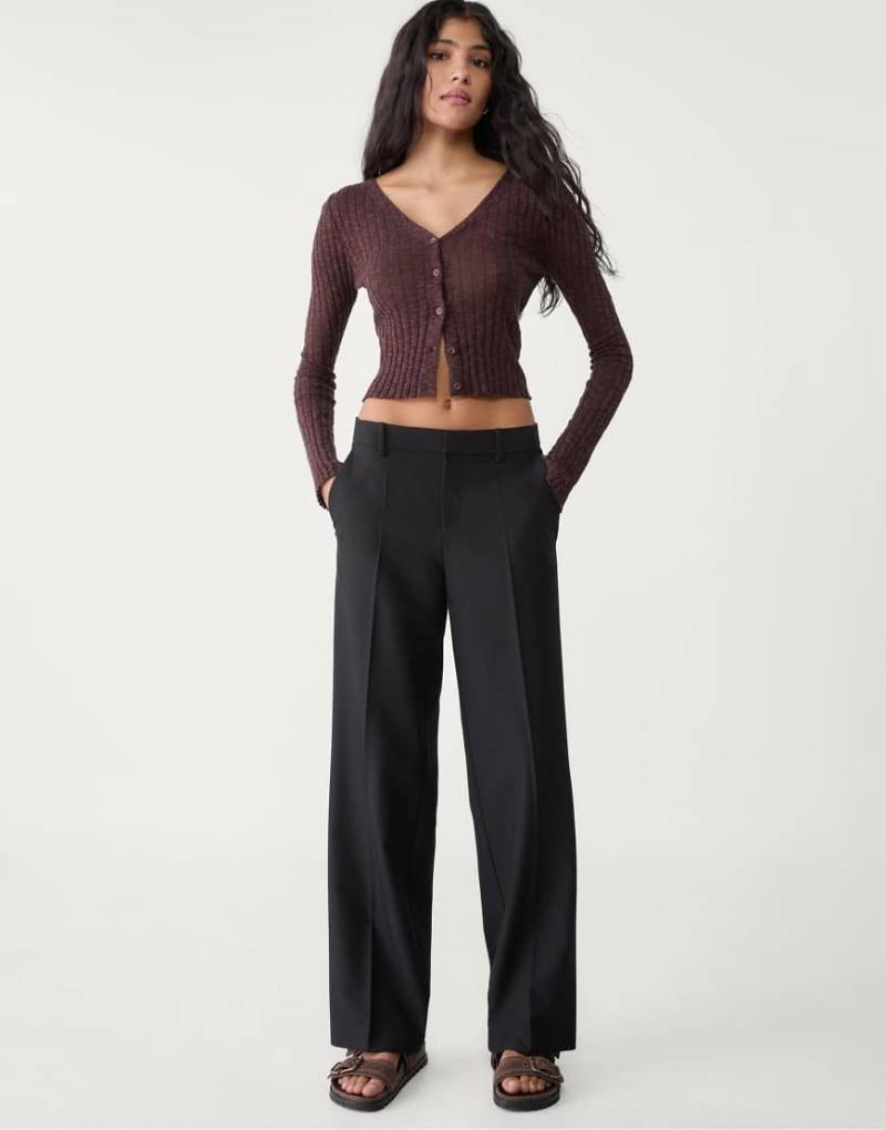 Stradivarius - Elegante Hose in Schwarz mit Taschen von Stradivarius