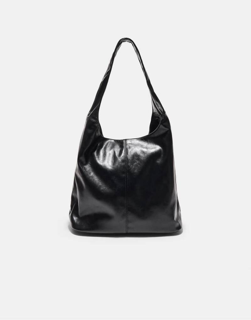 Stradivarius - Halbmondförmige Tasche in Schwarz mit Reißverschluss von Stradivarius