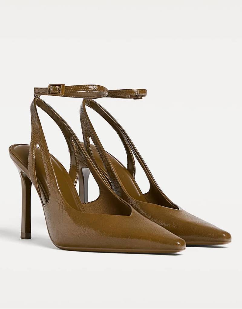 Stradivarius - High Heels in Khaki-Grün von Stradivarius