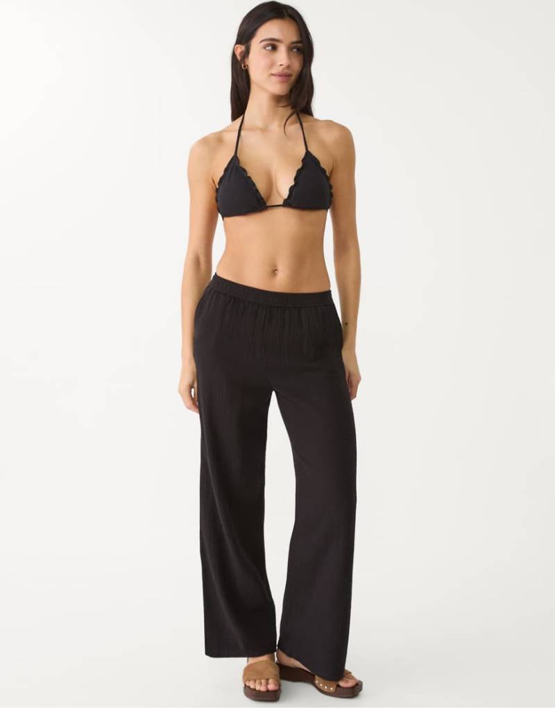 Stradivarius - Hose in Schwarz mit elastischem Bund von Stradivarius