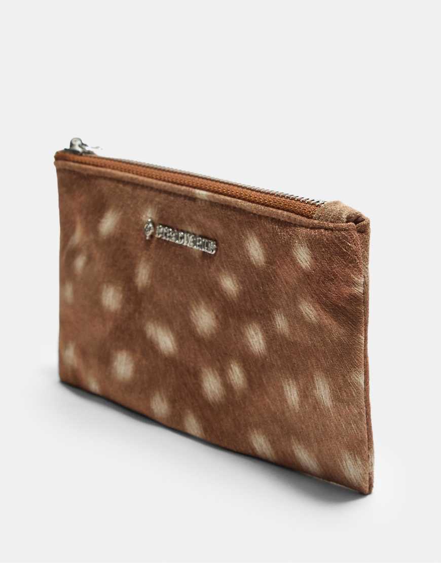 Stradivarius - Kleiner Kulturbeutel in Beige mit Print-Neutral von Stradivarius