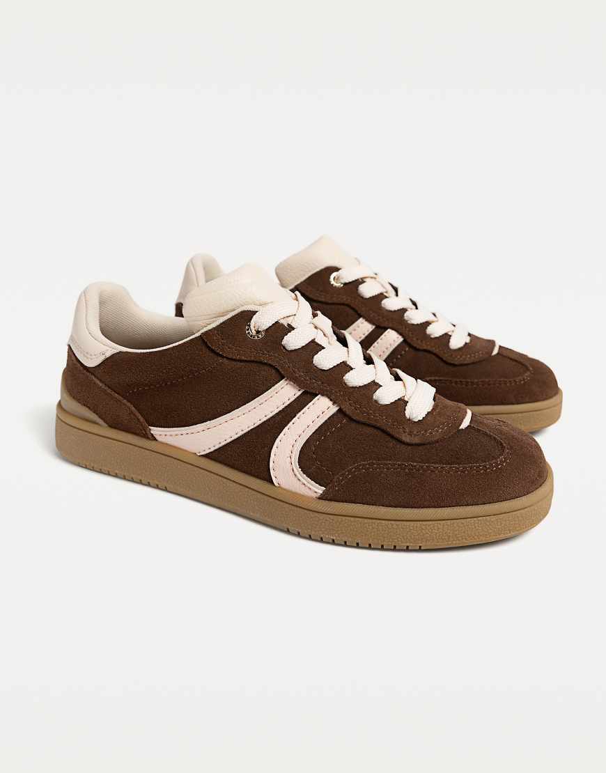 Stradivarius - Sneaker aus Leder in Braun von Stradivarius