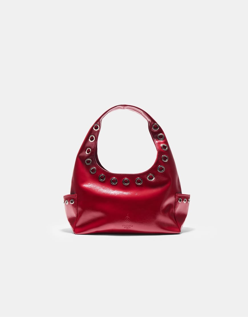 Stradivarius - Mini-Schultertasche in Rot mit Taschendetail von Stradivarius