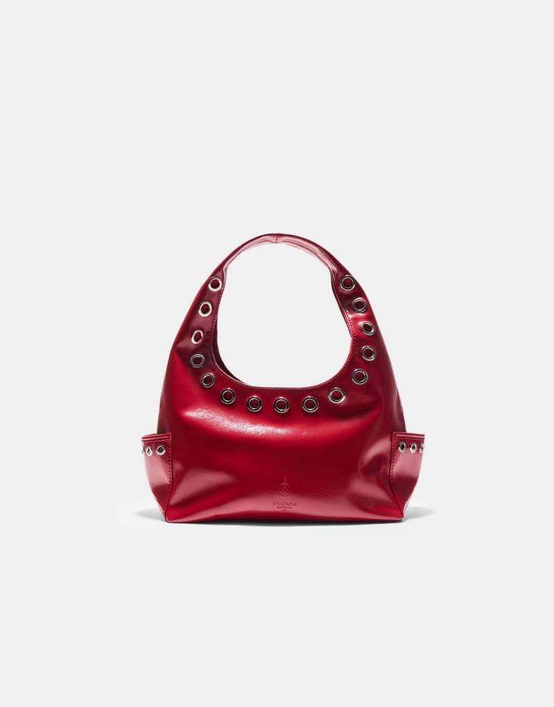Stradivarius - Mini-Schultertasche in Rot mit Taschendetail von Stradivarius