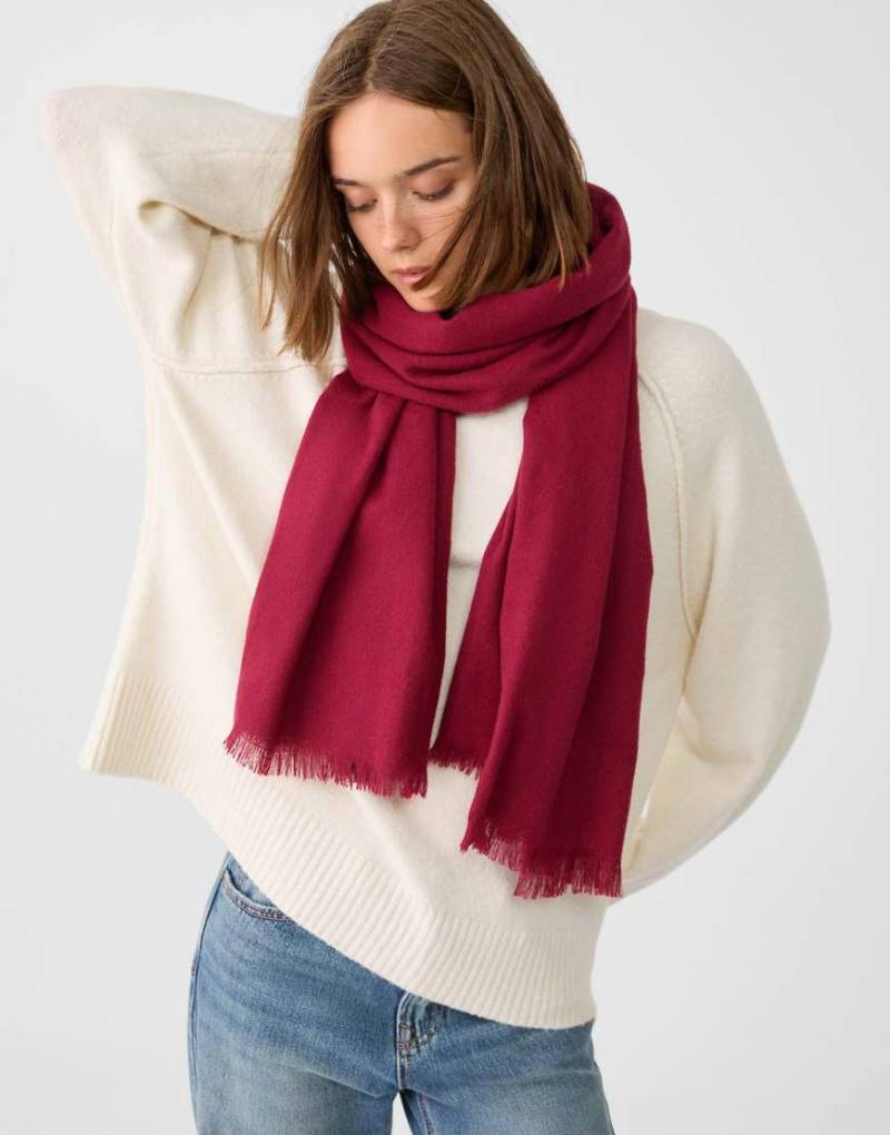 Stradivarius - Schal in Burgunder-Rot von Stradivarius