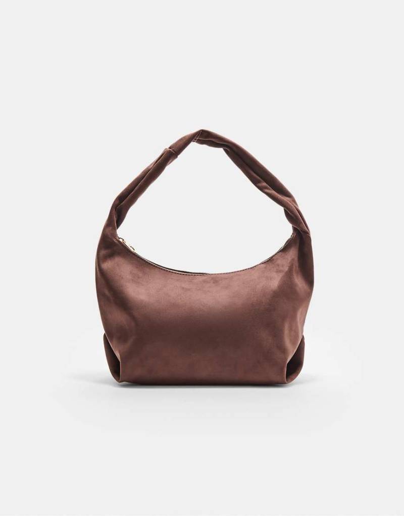 Stradivarius - Schultertasche in Braun mit Trägerdetail von Stradivarius