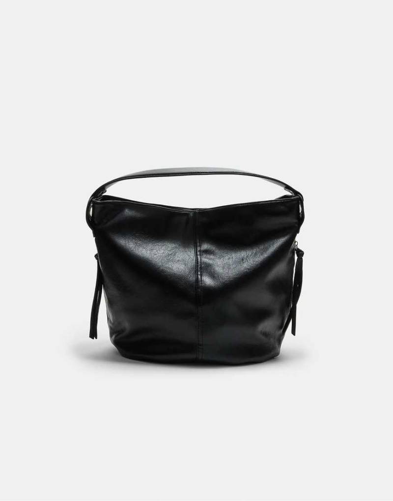 Stradivarius - Schultertasche in Schwarz mit Reißverschluss von Stradivarius