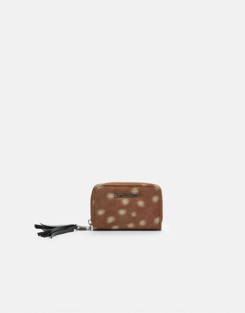 Stradivarius - Tasche in Beige mit Reißverschluss und Print-Neutral von Stradivarius