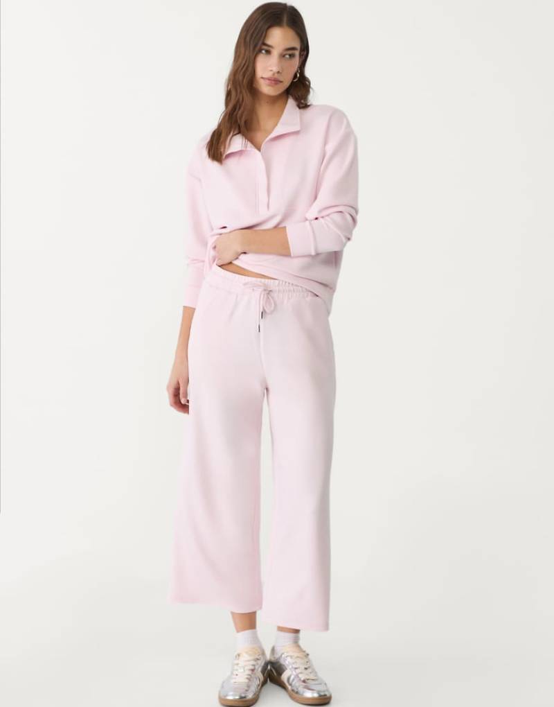 Stradivarius - Weiche Culottes in Pastellrosa von Stradivarius