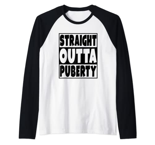 Straight Outta Puberty T-Shirt – Teenager Junge oder Mädchen Geschenk Raglan Straight Outta Puberty T-Shirt – Teenager Junge oder Mädchen Geschenk Raglan von Straight Out Of Puberty Tee Shirt