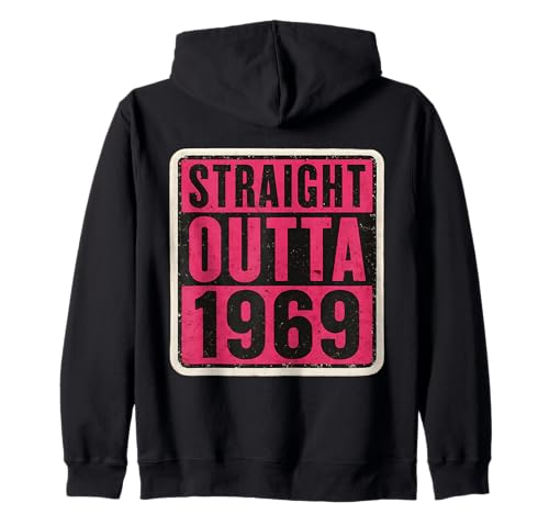 Straight Outta 1969 Geburtstag Damen Distressed Vintage Retro Kapuzenjacke von Straight Outta 1969 Birthday Mens Womens Products