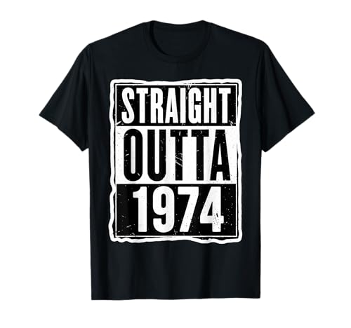 Straight Outta 1974 Geburtstag Herren Damen Distressed Vintage T-Shirt Straight Outta 1974 Geburtstag Herren Damen Distressed Vintage T-Shirt von Straight Outta 1974 Birthday Mens Womens Products