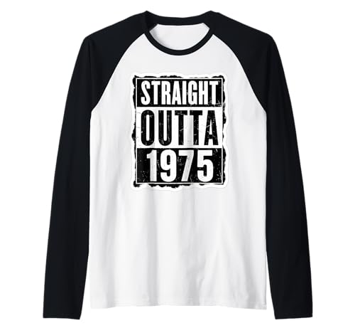Straight Outta 1975 Geburtstag Damen Distressed Vintage 70er Jahre Raglan Straight Outta 1975 Geburtstag Damen Distressed Vintage 70er Jahre Raglan von Straight Outta 1975 Birthday Womens Products