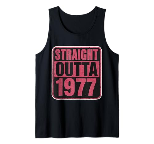 Straight Outta 1977 Geburtstag Damen Distressed Vintage 70er Jahre Tank Top von Straight Outta 1977 Birthday Womens Products