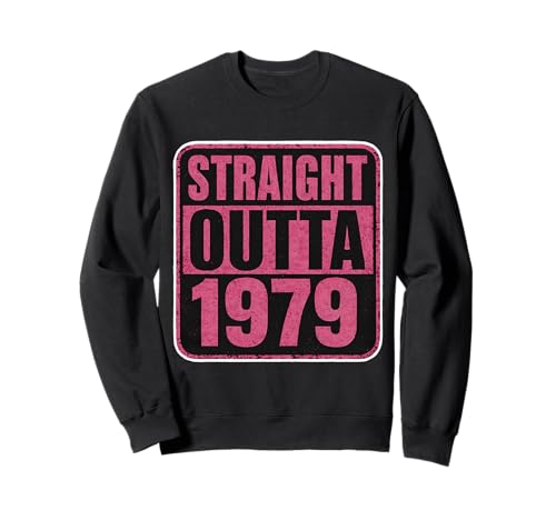Straight Outta 1979 Geburtstag Damen Distressed Vintage Sweatshirt von Straight Outta 1979 Birthday Womens Products