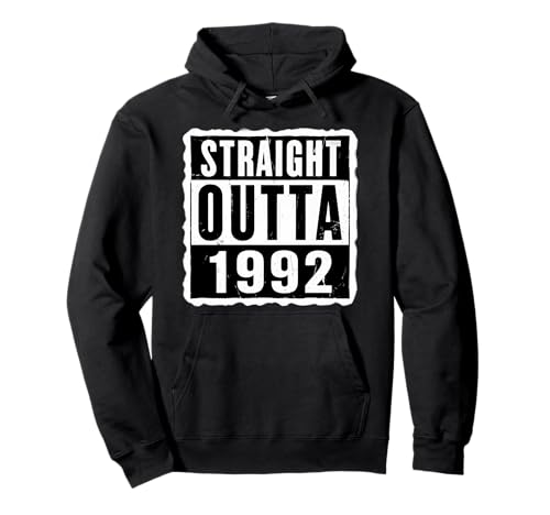 Straight Outta 1992 Geburtstag Damen Herren Distressed Funny Pullover Hoodie von Straight Outta 1992 Birthday Mens Womens Products