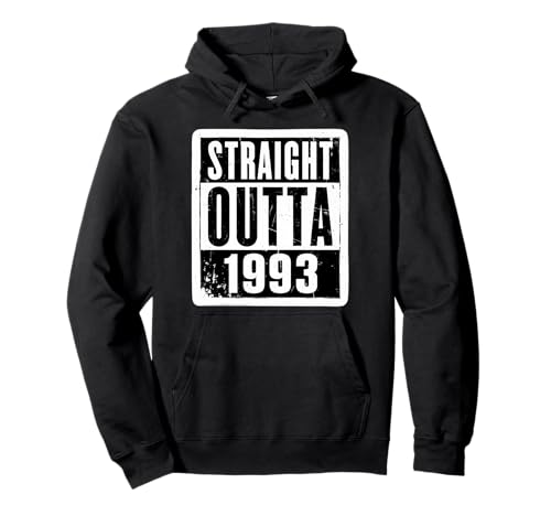 Straight Outta 1993 Geburtstag Damen Herren Distressed Funny Pullover Hoodie von Straight Outta 1993 Birthday Mens Womens Products