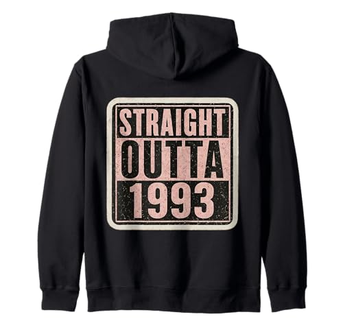 Straight Outta 1993 Geburtstag Damen Distressed Funny Kapuzenjacke von Straight Outta 1993 Birthday Womens Products