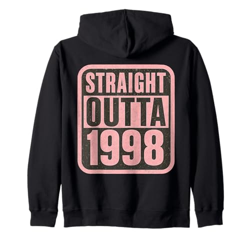 Straight Outta 1998 Geburtstag Damen Mädchen Distressed Funny Kapuzenjacke von Straight Outta 1998 Birthday Womens Girls Products