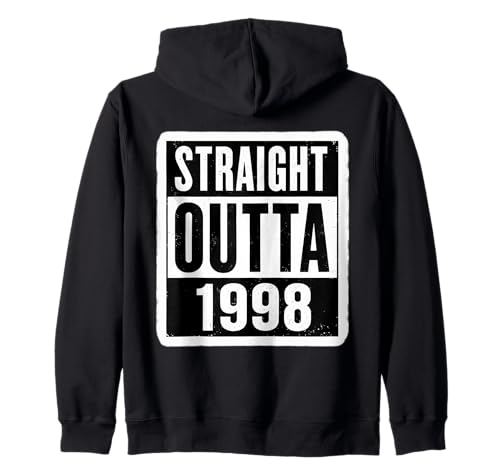 Straight Outta 1998 Geburtstag Damen Herren Distressed Funny Kapuzenjacke von Straight Outta 1998 Birthday Womens Mens Products