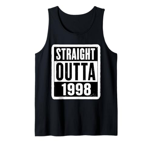 Straight Outta 1998 Geburtstag Damen Herren Distressed Funny Tank Top von Straight Outta 1998 Birthday Womens Mens Products