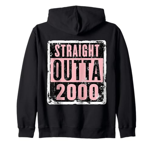Straight Outta 2000 Birthday Damen Mädchen Distressed Funny Kapuzenjacke von Straight Outta 2000 Birthday Womens Girls Products