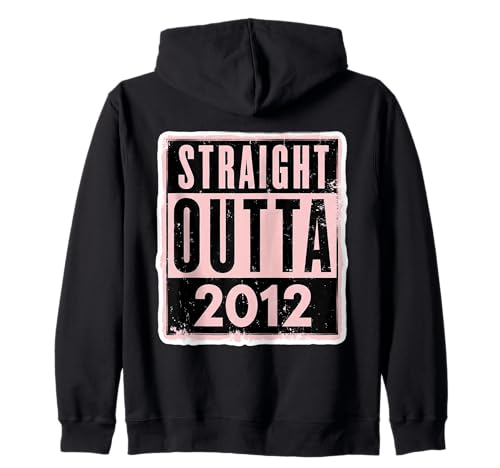 Straight Outta 2012 Geburtstag Damen Mädchen Distressed Funny Kapuzenjacke von Straight Outta 2012 Birthday Womens Girls Products