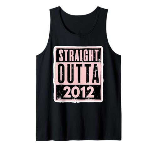 Straight Outta 2012 Geburtstag Damen Mädchen Distressed Funny Tank Top von Straight Outta 2012 Birthday Womens Girls Products